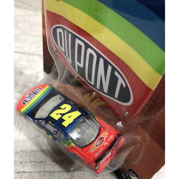 (lot Of 2) 2004 1/64 Jeff Gordon #24 DuPont w Hood Magnet & 1998 1/43 w/ Stand - Picture 6 of 11